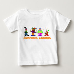 T-shirt Pour Bébé Clowns autour du T-shirt bébé