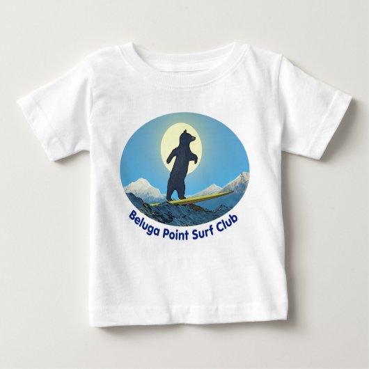 T-shirt Pour Bébé Club de Surf Beluga Point (Devant)
