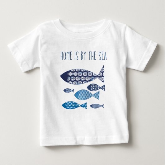 T-shirt Pour Bébé Coastal | Home is By the Sea (Devant)