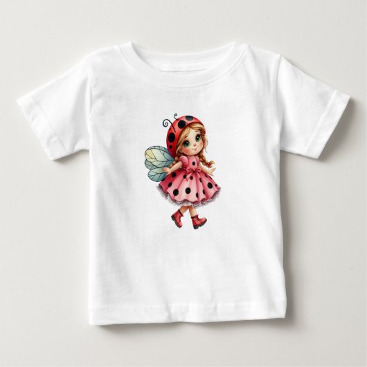 T-shirt Pour Bébé Coccinelle Enjouée (Devant)