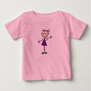 T-shirt Pour Bébé Coche Figure Girl Chemise