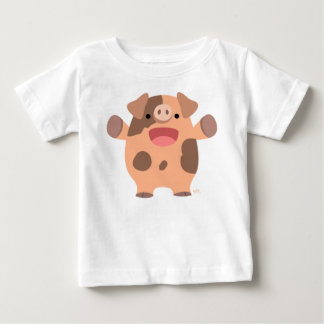 T-shirt pour bébé cochon de dessin sympa