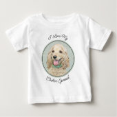 T-shirt Pour Bébé Cocker Spaniel Buff Peinture - Art Chien original (Devant)