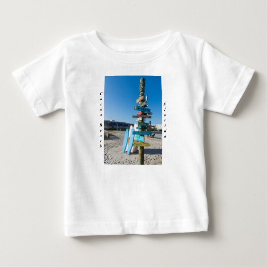 T-shirt Pour Bébé Cocoa Beach Totem Tiki (Devant)