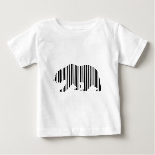T-shirt Pour Bébé Code-barres motif ours doré de Californie Design