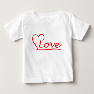 T-shirt Pour Bébé Coeur à amour