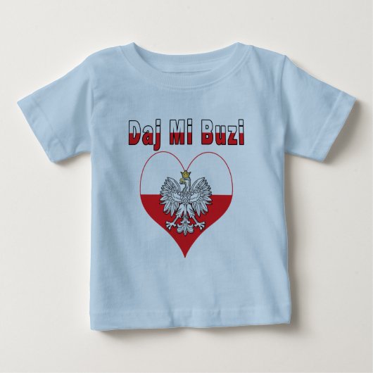 T-shirt Pour Bébé Coeur de Daj MI Buzi Eagle (Devant)