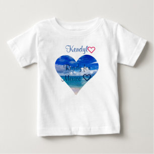 T-shirt Pour Bébé Coeur de l'océan   du costume   de corps du tutu 