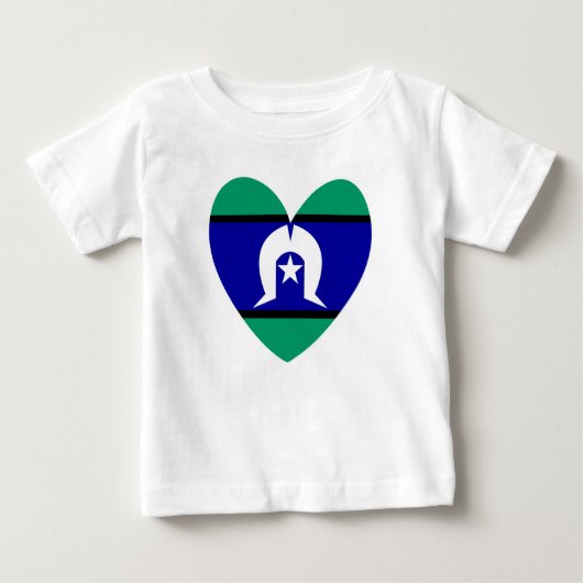 T-shirt Pour Bébé Coeur des îles du détroit de Torres (Devant)