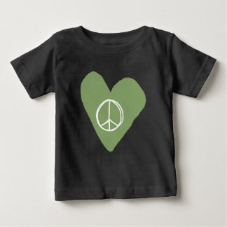 T-shirt Pour Bébé Coeur des signes de paix