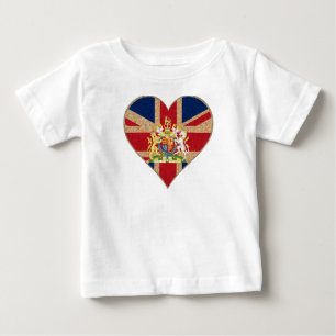 T-shirt Pour Bébé Coeur du certificat d'authenticité britannique