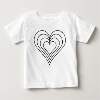 T-shirt Pour Bébé Coeur du génie civil