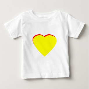 T-shirt Pour Bébé Coeur Jaune Rouge Faire-part de mariage Le MUSÉE Z
