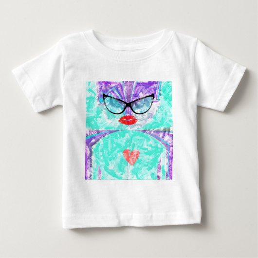 T-shirt Pour Bébé Coeur parfait (Devant)
