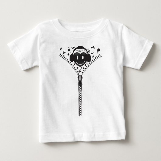 T-shirt Pour Bébé Coeur_Zipper (Devant)