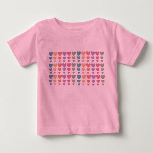 T-shirt Pour Bébé Coeurs doux (Devant)