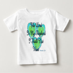 T-shirt Pour Bébé Coeurs du psaume 23