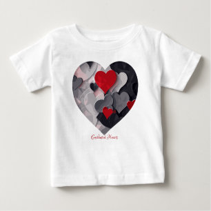T-shirt Pour Bébé Coeurs enchantés