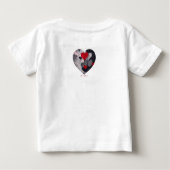 T-shirt Pour Bébé Coeurs enchantés (Dos)