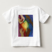 T-shirt Pour Bébé Coeurs & Mains Aimer Diversité Art Custom Chemise (Dos)