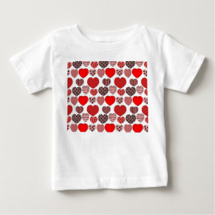 T-shirt Pour Bébé Coeurs répétitifs