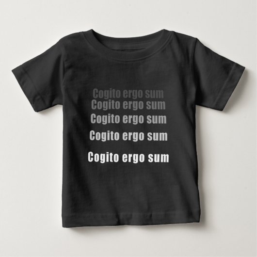 T-shirt Pour Bébé Cogito Ergo Somme, Philosophie (Devant)