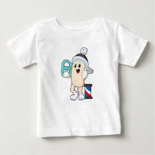 T-shirt Pour Bébé Coiffeur avec ciseaux
