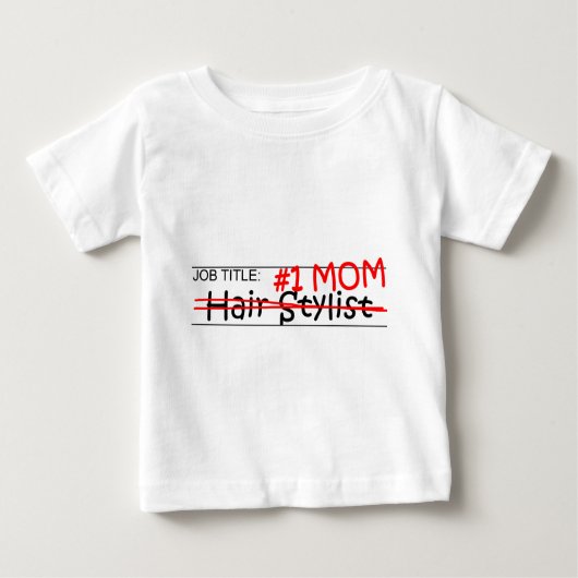 T-shirt Pour Bébé Coiffeur de maman du travail (Devant)