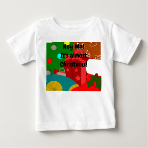 T-shirt Pour Bébé Collage de Noël