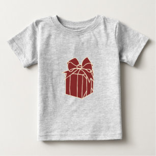 T-shirt Pour Bébé Collection de Noël simple - Présente