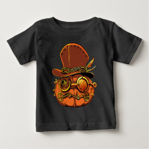T-shirt Pour Bébé Collection d'Halloween victorienne à la citrouille