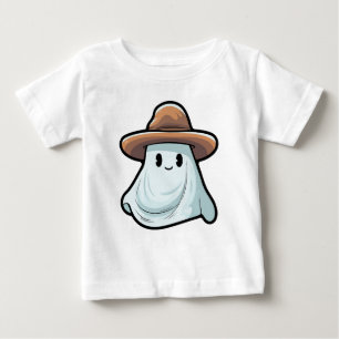 T-shirt Pour Bébé Collection Halloween Baby Boo Cowboy Fantôme