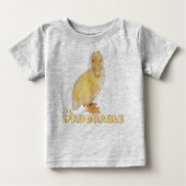 T-shirt Pour Bébé Colonnes jaunes adorables Photographie (Devant)