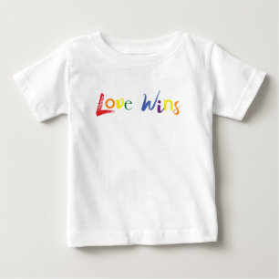 T-shirt Pour Bébé Coloré, gai, design créatif de Love Wins
