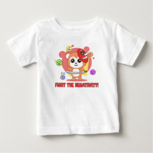 T-shirt Pour Bébé Combattre la négativité : mignon animal Frienz