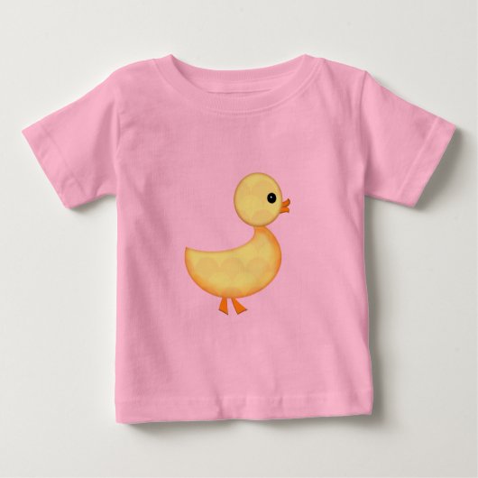 T-shirt Pour Bébé Combinaison bébé canard mignon (Devant)