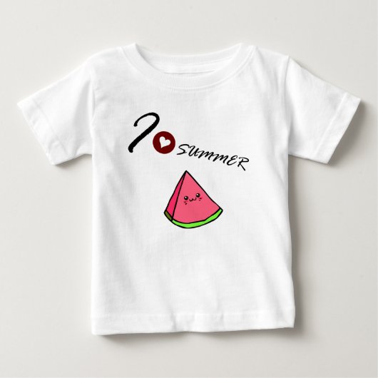 T-shirt Pour Bébé Combinaison pastèque (Devant)