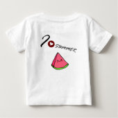 T-shirt Pour Bébé Combinaison pastèque (Dos)