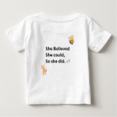T-shirt Pour Bébé Combinaison pour bébé Inspirationnelle - Citation  (Dos)