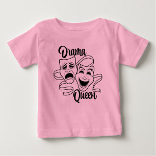 T-shirt Pour Bébé Comédie Et Tragédie Théâtre Masques Drama Queen Bl