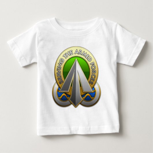 T-shirt Pour Bébé Commande de déploiement et de distribution de surf (Devant)