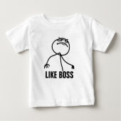 T-shirt Pour Bébé Comme le patron (Devant)