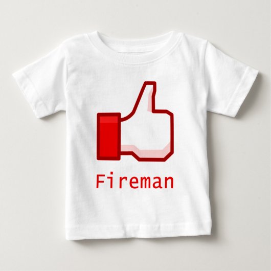 T-shirt Pour Bébé Comme le pompier (Devant)