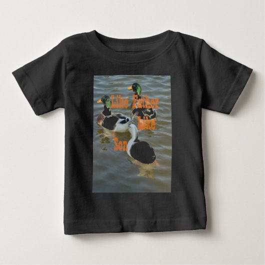 T-shirt Pour Bébé Comme Père Comme Fils. (Devant)