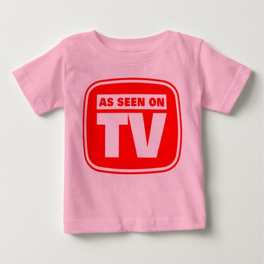 T-shirt Pour Bébé Comme vu à la télévision - Customisé (Devant)