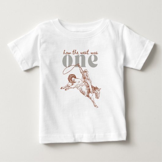 T-shirt Pour Bébé Comment l'Occident était une première chemise d'an (Devant)