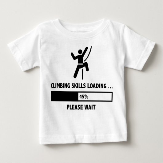 T-shirt Pour Bébé Compétences Escalades Chargement (Devant)