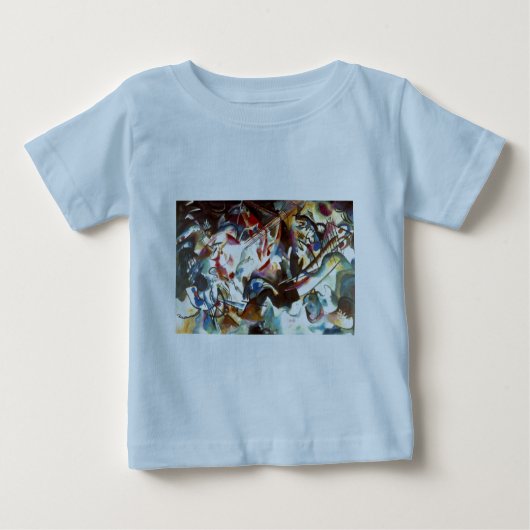 T-shirt Pour Bébé Composition abstraite de Kandinsky VI (Devant)