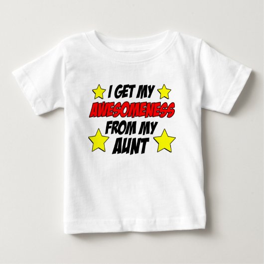T-shirt Pour Bébé Compréhension de la tante (Devant)