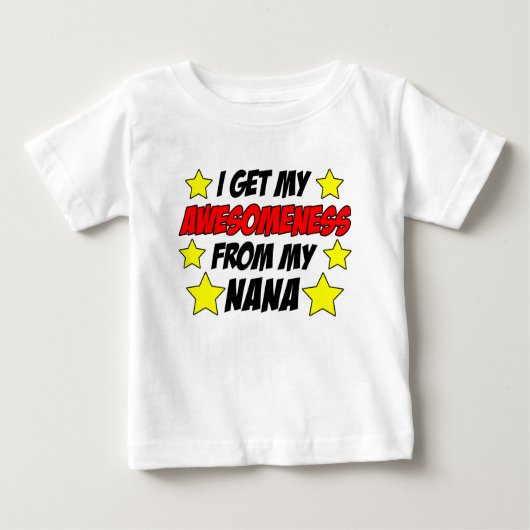 T-shirt Pour Bébé Compréhension De Nana (Devant)